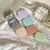 Estuche para lentes de contacto compacto, sencillo, de color sólido, con estilo de pez, estuche de belleza para pupila, mate, portátil, AS378
