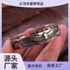 Nova Pulseira de Prata Tailandesa Feita à Mão Abertura Personalizada Vintage Grama Tang Águia Pulseira Masculina Pulseira de Liga Feminina Pulseira de Águia