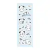 Corea del Sur Explosiones Pegatinas de Perro Blanco Ins Coreano Lindo Dibujo Animado Animal Pegatinas Creativas Tarjeta Goo Cuenta Manual Pegatinas Diy