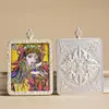 Thangka Color Oro Caja Gawu Zajiram Thangka Retro Portátil Colgante de Xizang Mitad Pintado a Mano Oro Fabricante Mayorista