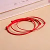 Pulsera de Cuerda Roja Benmingnian Cuerda de Mano Trenzada Roja Terminada para Bebé Niños Bebés Hombres Mujeres Cadena para el Pie Simple y Fresca