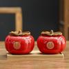 [Caqui Ruyi] Caja de dulces para bodas, caja de regalo para cumpleaños, bodas, actividades, regalo de bienestar, maceta de cerámica de caqui.