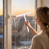 Limpiaparabrisas Magnético de Silicona para Vidrio sin Taladro para Uso Doméstico y Comercial Transfronterizo, Herramienta Especializada para Limpieza de Vidrios para Baños y Sanitarios