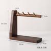 Rack de Armazenamento de Chaves de Madeira e Latão Direto da Fábrica Estilo Minimalista Japonês Armazenamento de Entrada Grão de Madeira Natural Resistente a Arranhões Resistente ao Desgaste