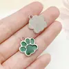 28 Goteo de Aceite Dibujos Animados Brillo Fino Pata de Gato Huella de Pata de Oso Colgante DIY Etiqueta para Cachorro Etiqueta para Mascota Accesorios de Joyería