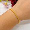 Pulsera de cadena hueso de serpiente de 3 mm estilo europeo y americano, pulsera de nicho de oro arena de Vietnam que no se desvanece por mucho tiempo, joyería simple de personalidad al por mayor