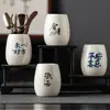 Ceremonia del Té de Ébano Seis Caballeros Combinación de Accesorios Juego Completo Juego de Té Kung Fu Piezas de Repuesto Pinza para Té Pluma de Té Aguja de Té Cuchara de Té