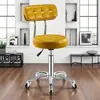 Silla giratoria elevable con ruedas silla de peluquería oficina estudio arte de uñas silla dental duradera cómoda.