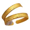 Pulsera de Boda Dragón y Fénix Jugando con Cuentas de Oro de Arena Vietnamita Cobre Chapado en Oro Electrochapado al Vacío de Alta Calidad Pulsera Abierta Auspiciosa Venta al por Mayor