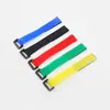 Abraçadeiras Coloridas Autoadesivas Frente a Frente do Fabricante, Organizadores de Cabos de Dados, Tiras com Fivela de Nylon, Tiras de Velcro com Fivela Reversa