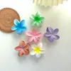 Diseño de Nicho Europeo y Americano Clip para la Parte Posterior de la Cabeza con Flor de Bauhinia Verano Horquilla con Flor de Huevo Elegante Clip de Tiburón Accesorios para el Cabello para Mujeres