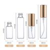 Frascos Spray Recarregáveis de 5ml-10ml, Frascos de Perfume de Vidro, Materiais de Embalagem de Amostra Portátil, Frascos Transparentes, Frascos Vazios Prontos para Envio