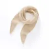 Cachecol triangular 100% cashmere puro, xale, aquecedor de pescoço de tricô, adequado para ciclismo ao ar livre, lenço pequeno, xale