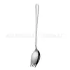 Vajilla transfronteriza de acero inoxidable 304 cuchara para ensalada tenedor cuchara de mango largo cuchara tenedor integrada para ensalada de frutas para estudiantes tenedor para pasta