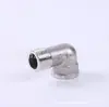 Conexões para Tubos de Aço Inoxidável 201 de 1/2 Polegada, 3/4 de Polegada, 1 Polegada com Rosca Dupla Interna, Cotovelo com Rosca Interna e Externa, Acessórios para Tubos de Água Atacado, Espessado