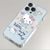 Capa de Celular Kulomi Hello Kitty para Apple 16promax 15 Divertida 14 Fofa iPhone13 Capa Macia 12