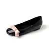 Zapatos de Noche para Mujer que Aumentan la Altura 5 cm con Lazo Redondos Suaves de Suela para 2026 Nuevo Estilo Dulce Zapatos sin Cordones de Charol