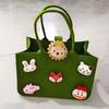 Bolsas de Feltro para Lembrancinhas de Mês do Bebê, Banquete dos Cem Dias, Lembrancinha de Primeiro Aniversário, Bolsas Adesivas para Doces de Casamento, Sacolas de Presente, Feitas à Mão