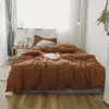 Juego de cama de algodón de punto de color sólido para dormir color nude de algodón Tianzhu juego de cuatro piezas funda de edredón de algodón de Xinjiang sábana de cama de 1.8m sábana de cama ropa de cama