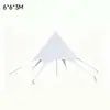 Tienda de campaña con dosel de colores, tienda de campaña para protección solar al aire libre, base de camping moderna, tienda de campaña hexagonal de un pico de lujo para camping, en stock