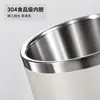 Copo térmico de aço inoxidável 304 com alça, caneca de café com canudo de grande capacidade, elegante e portátil para uso no escritório e no carro