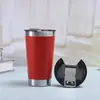 En stock transfronterizo vaso de cerveza de 20 oz doble capa al vacío con abrebotellas vaso para coche portátil al aire libre montado en coche vaso térmico