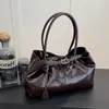 Bolso Retro de Cuero Suave de Gran Capacidad para Mujer 2026 Nuevo Bolso de Hombro Casual para el Trabajo Bolso Bandolera Simple Bolso Tote
