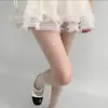 Medias Brillantes Estampadas con Patrón de Estrellas para Mujer, Medias Panty Fina de una Pieza, Efecto Pierna Desnuda, Medias Blancas Sexy, Medias Negras Puro Deseo