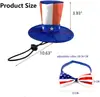 Corbata de Mascota para el Día de la Independencia Transfronteriza Accesorios de Sombrero para Gato Perro Artículos a Largo Plazo Fabricantes de Productos para Mascotas