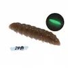Isca Macia Altamente Realista em Formato de Inseto Feijão, Material Tipo Flutuante, 4cm 1g, Isca Minhoca de Pão Isca Falsa Transfronteiriça