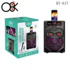 Alto-falante de Karaoke Bluetooth Duplo de 8 polegadas de Alta Potência 20W Super Grave Cool Bt-817 Alto-falante Sem Fio Exportação