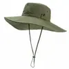 Sombrero de Vaquero Occidental, Sombrero de Pescador, Sombrero de Sol con Protección UV para Mujer, Sombrero de Sol para Exteriores, Sombrero para Senderismo, Ala Ancha para Hombre, Circunferencia de Cabeza Grande