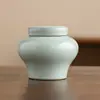 Pote de Chá Ruyao com Esmalte Rachado de Grande Capacidade para Uso Doméstico, Adequado para Chá Verde, Chá Preto, Pu'er, Universal, Selado e à Prova de Umidade, Ideal para Presentear