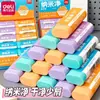 Goma de borrar Deli Nano Clean, Goma de borrar de colores gelatina, Sin residuos, Limpia y sin dejar rastro, Goma de borrar de dibujos animados para estudiantes, Papelería