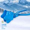 Pinza para nieve niños niños clip de plástico engrosado herramienta para nieve invierno exterior juego en la nieve juguete de nieve clip para bola de nieve