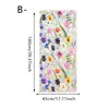 Serie Floral Pastoral de Lirios Frescos Pegatinas de Vidrio Electrostáticas Transparentes de Colores Arcoíris para Decoración de Ventanas