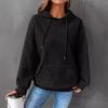 Sudadera con Capucha de Manga Larga con Paneles de Waffle, Estilo Europeo y Americano, Impresión en Tinta Blanca, Transfronteriza 2025 Amazon