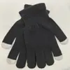 Guantes de punto directos de fábrica personalizados para pantalla táctil de invierno de lana para hombre y mujer, guantes gruesos cálidos a prueba de frío para exteriores