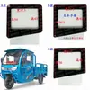 Ventanas Laterales de Vehículo Eléctrico de Tres Ruedas, Cuatro Ruedas, Semi-Cerrado, Totalmente Cerrado, Vidrio Templado Triangular Delantero y Trasero, Vidrio de Forma Especial