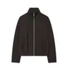 Comércio Exterior 2026 Outono Novo Estilo Europeu e Americano Moda Feminina Casual Solta Gola Alta Zíper Jaqueta Cardigan 1336506