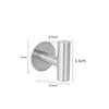 Gancho Autoadhesivo de Acero Inoxidable 304 para Baño, Inodoro, Gancho Individual, Gancho para Abrigo de Puerta, Gancho de Pared para Cocina, Transfronterizo