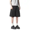 Shorts de Mezclilla Desestructurados de Color Sólido Estilo Americano para Hombre, Marca Nueva de Moda Verano Sueltos Rectos Deportivos Casuales Pantalones Lavados