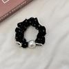 Corea del Sur Anillo para el Cabello de Alta Gama con Flor Rizada, Onda Pequeña, Lunares, Anillo de Intestino Delgado, Tendón de Goma, Cuerda para el Cabello de Mujer, Cuerda para el Cabello para Cola de Caballo, Accesorios para el Cabello