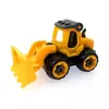 Decoración de Pastel Temática de Vehículos de Construcción Excavadora Dibujos Animados Bulldozer Grúa Señal de Tráfico Figuras Toppers para Cumpleaños Infantil