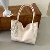 Bolso tote grande de color liso minimalista estilo coreano para mujer, nuevo bolso de hombro de moda de verano 2026 para ir al trabajo