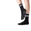 Calcetines de yoga, calcetines de media pantorrilla, calcetines deportivos profesionales antideslizantes de silicona para interiores, fitness, Pilates, color liso