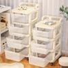 Estante de Almacenamiento con Carrito Tipo Cajón Transparente Transfronterizo Gabinete de Almacenamiento para Snacks, Juguetes, Artículos para Bebé con Ruedas para Almacenamiento de Artículos Varios