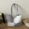 2026 Verão Nova Moda Elegante de Nicho Cor Sólida Color-Blocking Tabuleiro de Xadrez Versátil Bolsa de Ombro Tote Transfronteiriça