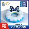 Anillo inflable para nadar con forma de lazo personalizado OEM, Anillo de natación de PVC, Venta directa de fábrica, Anillo flotador con certificación de seguridad infantil