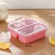 Lonchera Compartimentada Caja de Snacks Bandeja de Snacks de Cuatro Compartimentos para Niños Caja de Frutos Secos Lonchera Conservadora de Frescura Bandeja de Plástico Dividida para Snacks para Niños